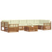 Set de canapele de exterior cu pernă 8 pcs Natural și Crem - WALTI WALTI
