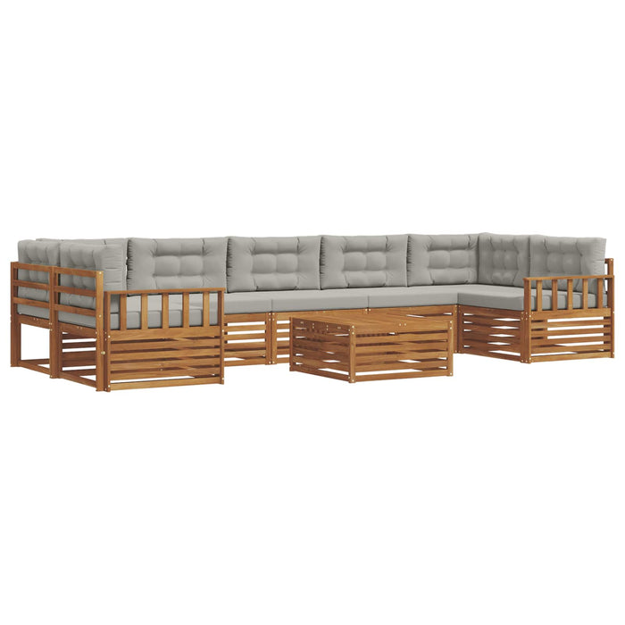 Set de canapele de exterior 24 pcs Gri natural și deschis - WALTI WALTI