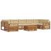 Set de canapele de exterior cu pernă 8 pcs Natural și Bej - WALTI WALTI