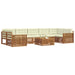 Set de canapele de exterior cu pernă 8 pcs Natural și Crem - WALTI WALTI