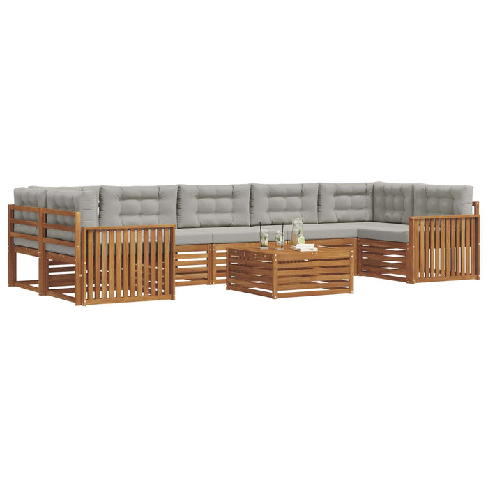 Set de canapele de exterior 24 pcs Gri natural și deschis - WALTI WALTI