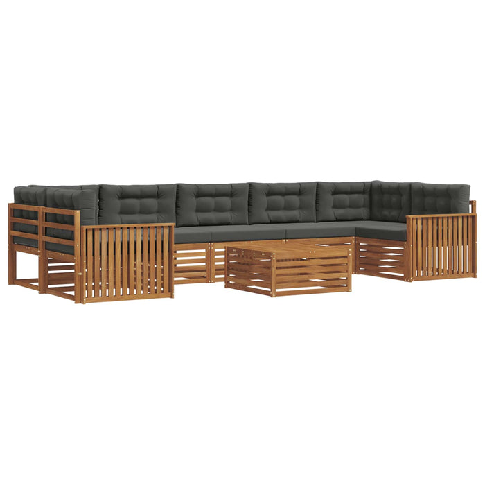 Set de canapele de exterior cu pernă 8 pcs Natural și Antracit WALTI