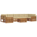 Set de canapele de exterior cu pernă 8 pcs Natural și Bej - WALTI WALTI