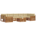 Set de canapele de exterior cu pernă 8 pcs Natural și Bej - WALTI WALTI
