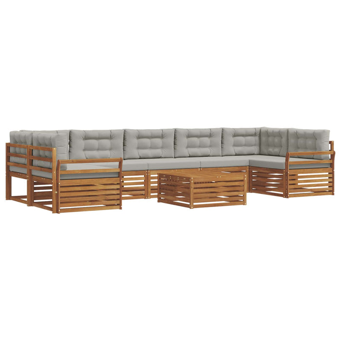 Set de canapele de exterior 24 pcs Gri natural și deschis - WALTI WALTI