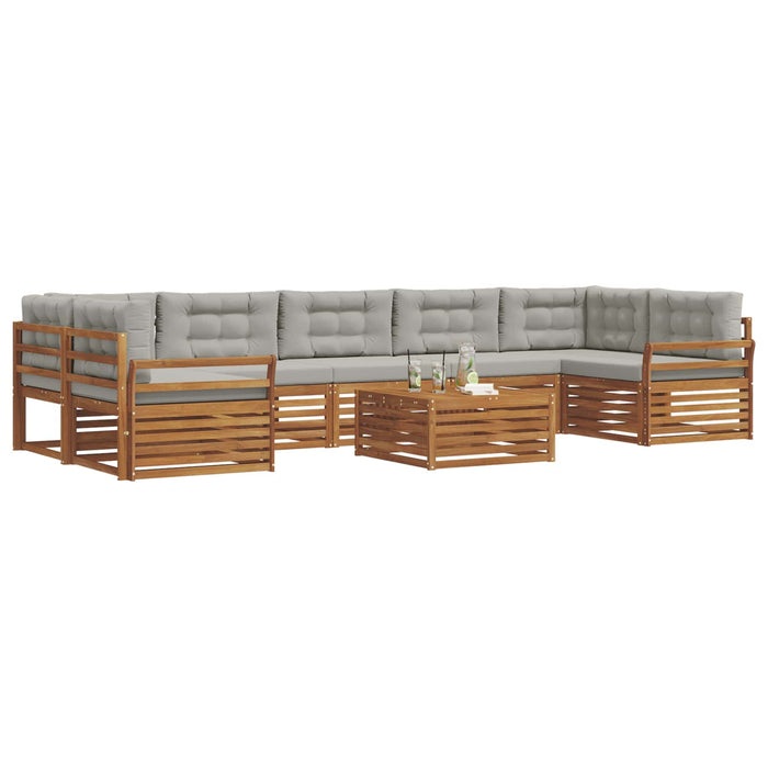 Set de canapele de exterior 24 pcs Gri natural și deschis - WALTI WALTI
