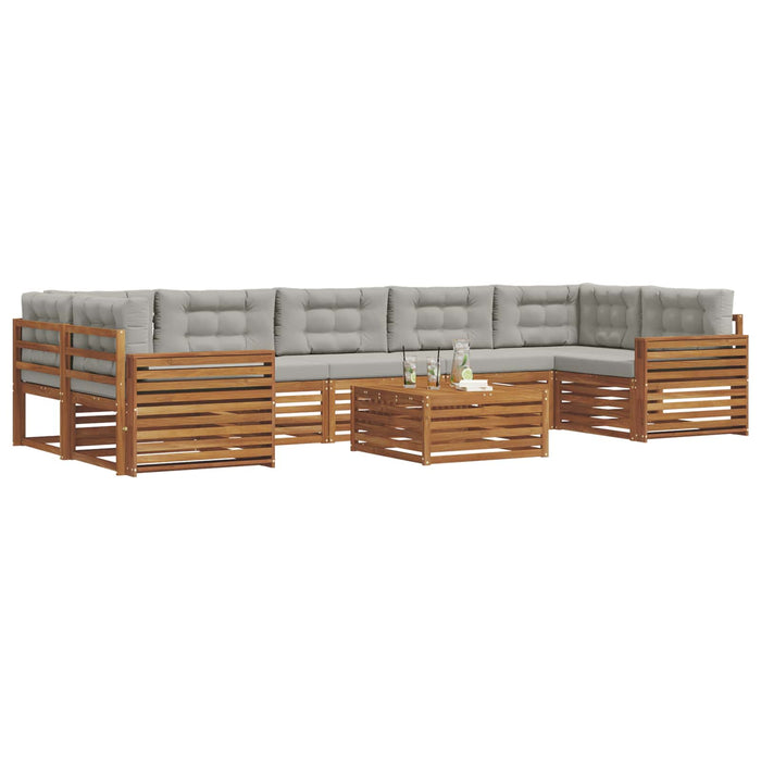 Set de canapele de exterior 24 pcs Gri natural și deschis - WALTI WALTI