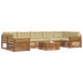 Set de canapele de exterior cu pernă 8 pcs Natural și Bej - WALTI WALTI