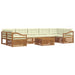 Set de canapele de exterior cu pernă 8 pcs Natural și Crem - WALTI WALTI