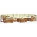 Set de canapele de exterior cu pernă 8 pcs Natural și Crem - WALTI WALTI