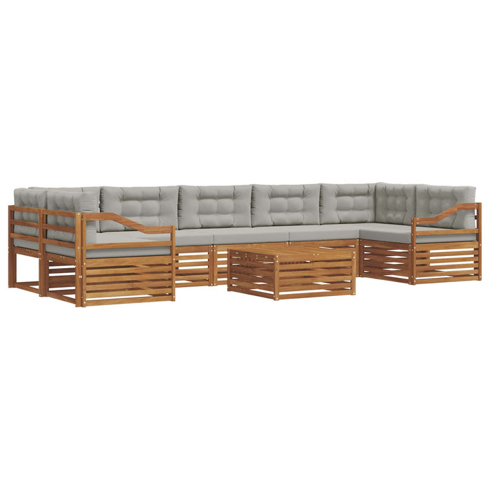 Set de canapele de exterior 24 pcs Gri natural și deschis - WALTI WALTI
