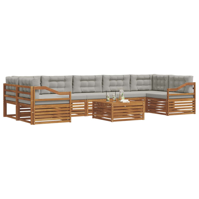 Set de canapele de exterior 24 pcs Gri natural și deschis - WALTI WALTI