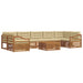 Set de canapele de exterior cu pernă 8 pcs Natural și Bej - WALTI WALTI