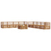 Set de canapele de exterior 9 pcs natural - WALTI WALTI