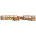 Set de canapele de exterior 9 pcs natural - WALTI WALTI