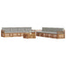Set de canapele de exterior 9 pcs Gri natural și deschis - WALTI WALTI