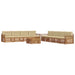 Set de canapele de exterior cu pernă 9 pcs Natural și Bej - WALTI WALTI