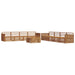 Set de canapele de exterior 9 pcs natural - WALTI WALTI