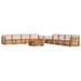 Set de canapele de exterior 9 pcs natural - WALTI WALTI