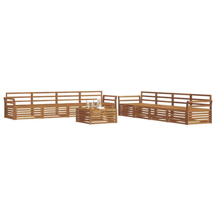 Set de canapele de exterior 9 pcs natural - WALTI WALTI