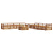 Set de canapele de exterior 9 pcs natural - WALTI WALTI