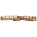 Set de canapele de exterior 9 pcs natural - WALTI WALTI