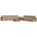 Set de canapele de exterior 9 pcs Gri natural și deschis - WALTI WALTI