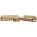 Set de canapele de exterior cu pernă 9 pcs Natural și Bej - WALTI WALTI