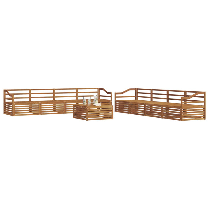 Set de canapele de exterior 9 pcs natural - WALTI WALTI
