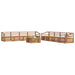 Set de canapele de exterior 9 pcs natural - WALTI WALTI