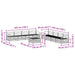 Set de canapele de exterior 9 pcs natural - WALTI WALTI