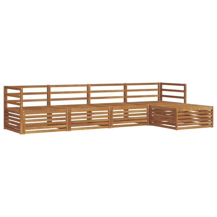 Set de canapele de exterior 5 pcs natural Lemn Solid de Acacia WALTI