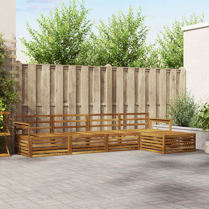 Set de canapele de exterior 5 pcs natural WALTI