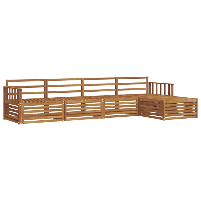Set de canapele de exterior 5 pcs natural Lemn Solid de Acacia - WALTI WALTI