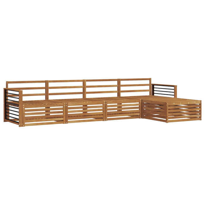 Set de canapele de exterior 5 pcs natural Lemn Solid de Acacia WALTI
