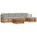 Set de canapele de exterior 6 pcs Gri natural și deschis - WALTI WALTI
