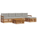 Set de canapele de exterior 6 pcs Gri natural și deschis - WALTI WALTI