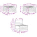 Set de canapele de exterior 6 pcs natural - WALTI WALTI