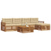 Set de canapele de exterior cu pernă 6 pcs Natural și Bej - WALTI WALTI