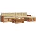 Set de canapele de exterior cu pernă 6 pcs Natural și Bej - WALTI WALTI