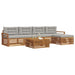 Set de canapele de exterior 6 pcs Gri natural și deschis - WALTI WALTI