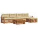 Set de canapele de exterior cu pernă 6 pcs Natural și Bej - WALTI WALTI