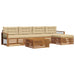 Set de canapele de exterior cu pernă 6 pcs Natural și Bej - WALTI WALTI