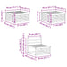 Set de canapele de exterior 6 pcs natural - WALTI WALTI