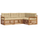 Set de canapele de exterior cu pernă 4 pcs Natural și Bej - WALTI WALTI