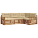 Set de canapele de exterior cu pernă 4 pcs Natural și Bej - WALTI WALTI