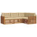 Set de canapele de exterior cu pernă 4 pcs Natural și Bej - WALTI WALTI