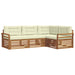 Set de canapele de exterior cu pernă 4 pcs Natural și Crem - WALTI WALTI