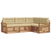 Set de canapele de exterior cu pernă 4 pcs Natural și Bej - WALTI WALTI