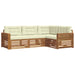 Set de canapele de exterior cu pernă 4 pcs Natural și Crem - WALTI WALTI